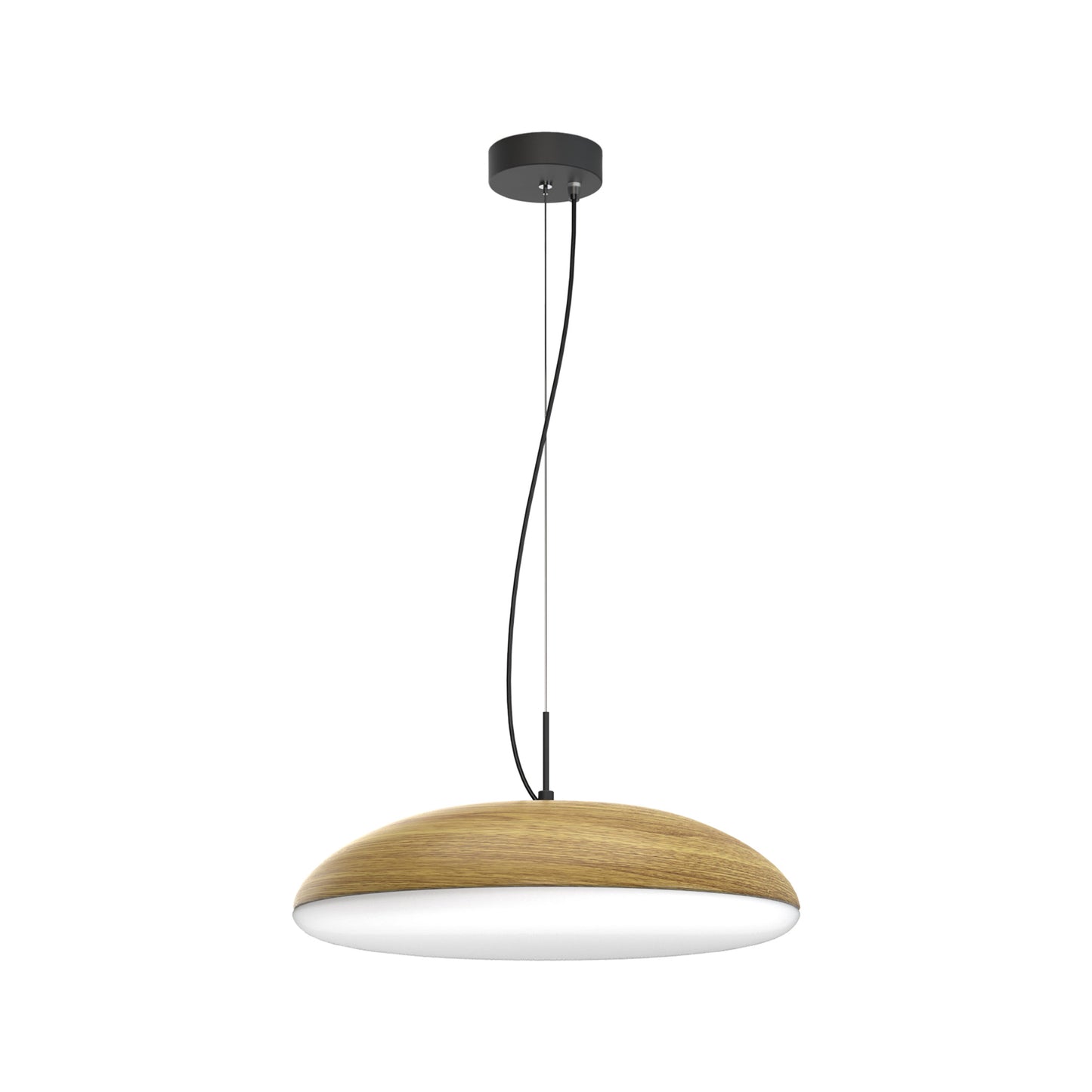 Kazz Pendant 50cm Round, 6 x E27 (Max 20W LED), Wood by Mantra