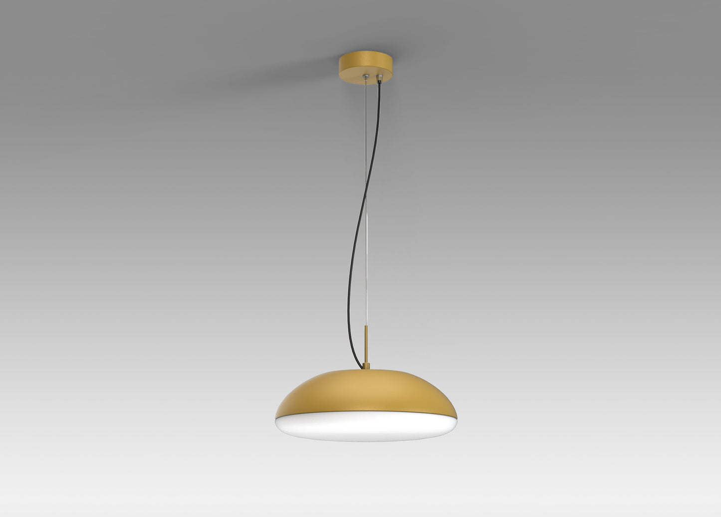 Kazz Pendant 38cm Round, 4 x E27 (Max 20W LED), Gold by Mantra