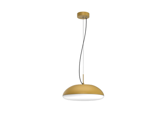 Kazz Pendant 38cm Round, 4 x E27 (Max 20W LED), Gold by Mantra