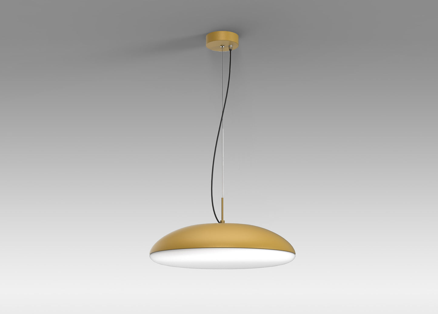 Kazz Pendant 50cm Round, 6 x E27 (Max 20W LED), Gold by Mantra