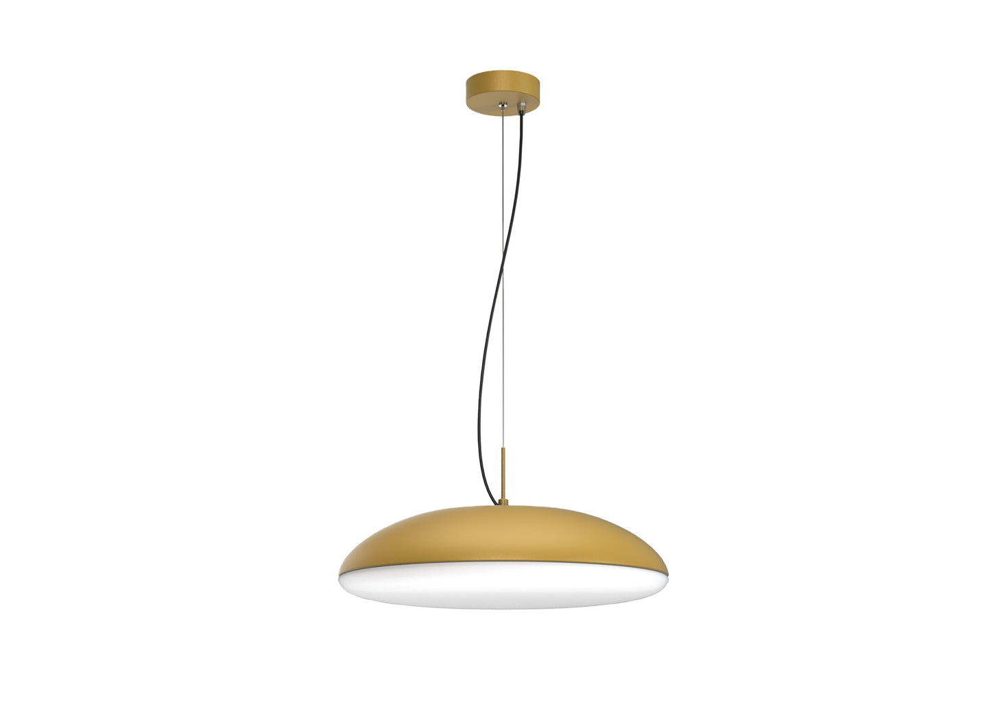 Kazz Pendant 50cm Round, 6 x E27 (Max 20W LED), Gold by Mantra