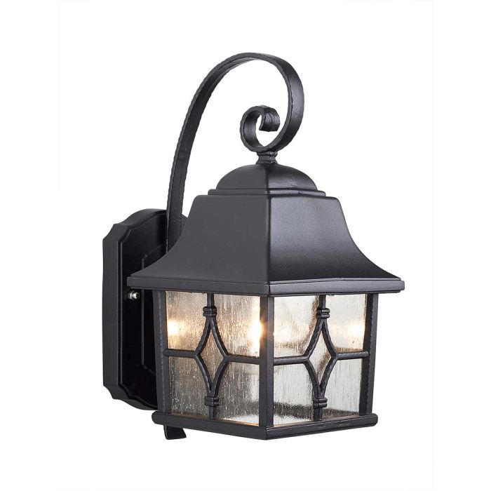 Kent 1 Light Wall Lantern - Black