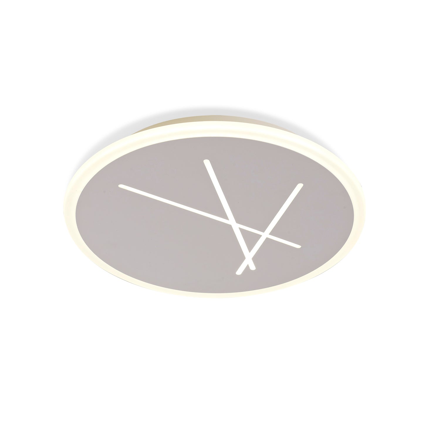 Kenzo Ceiling 37cm Round, 30W LED, 4000K, 2100lm, Sand White, 3yrs Warranty by Mantra