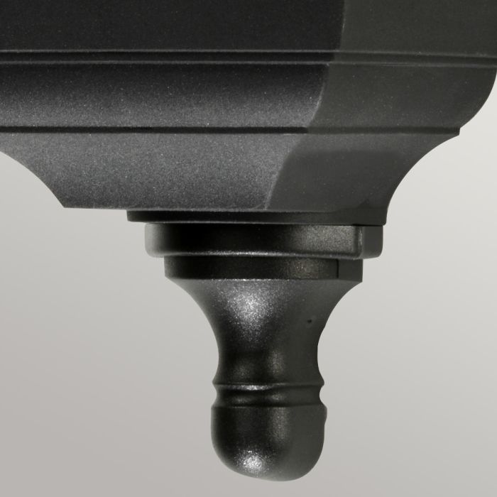 Kerry 1 Light Flush Wall Lantern - Black