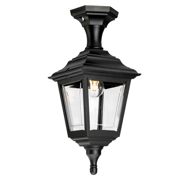 Kerry 1 Light Pedestal / Porch - Black