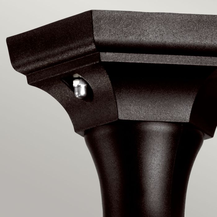 Kerry 1 Light Pedestal / Porch - Black