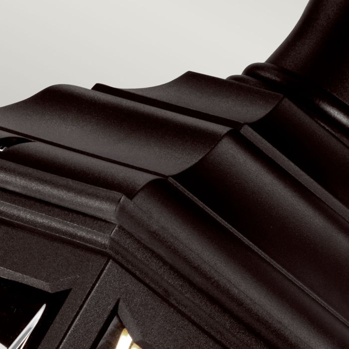 Kerry 1 Light Pedestal / Porch - Black