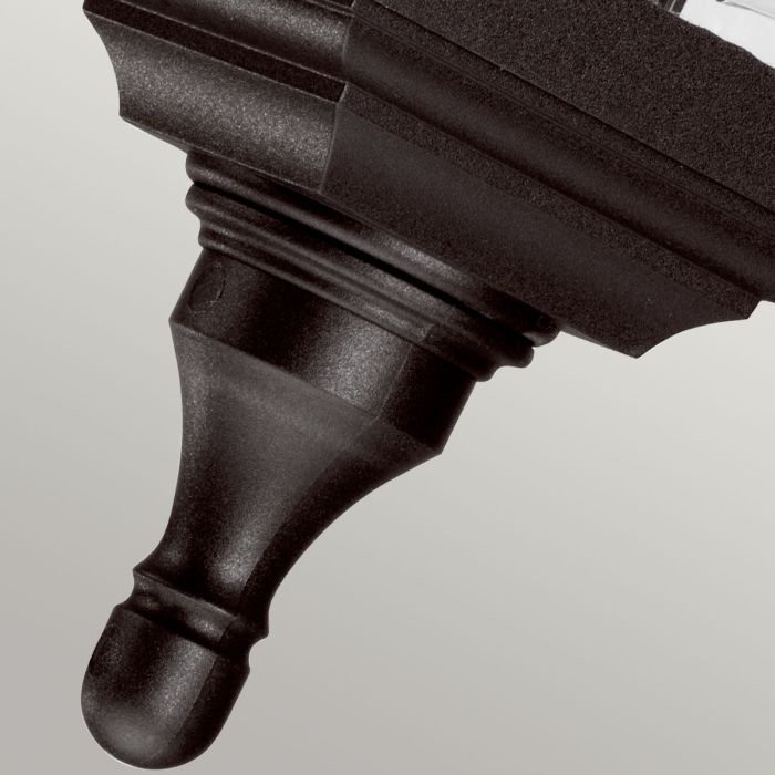 Kerry 1 Light Pedestal / Porch - Black