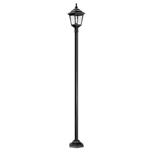 Kerry 1 Light Lamp Post - Black