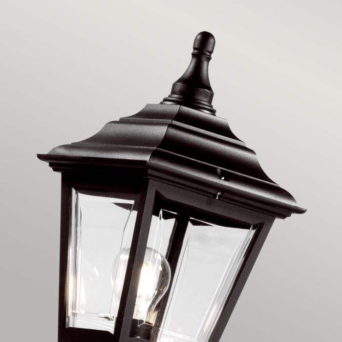 Kerry 1 Light Lamp Post - Black