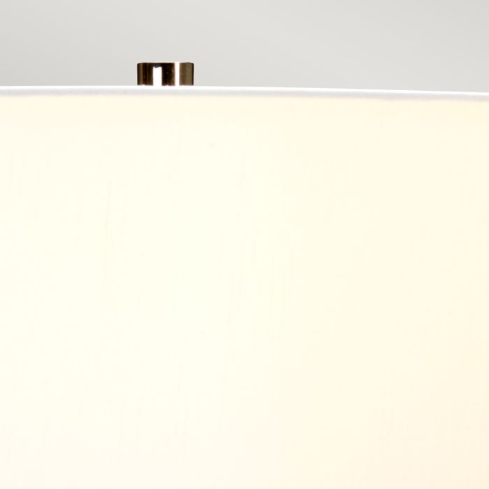 Kew 1 Light Table Lamp - Sage Green with White Shade