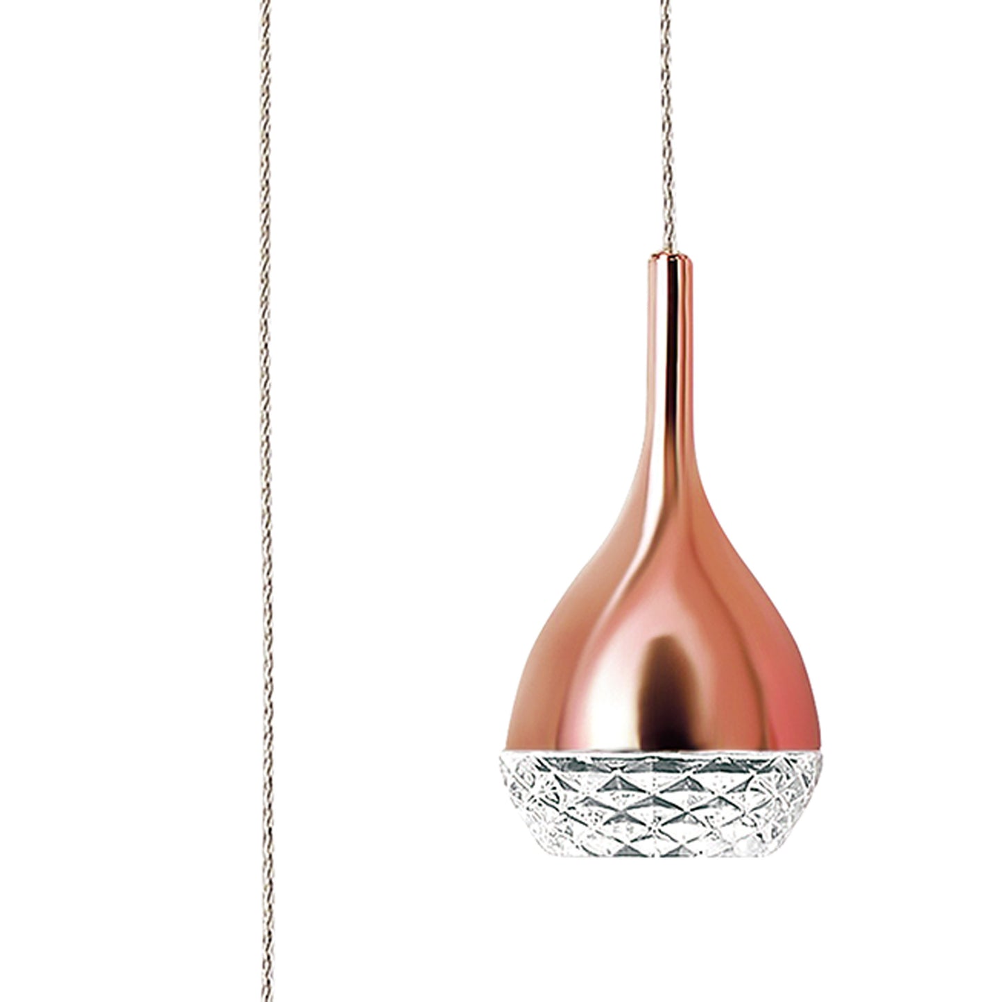 Khalifa Pendant 1 Light GU10 Copper by Mantra