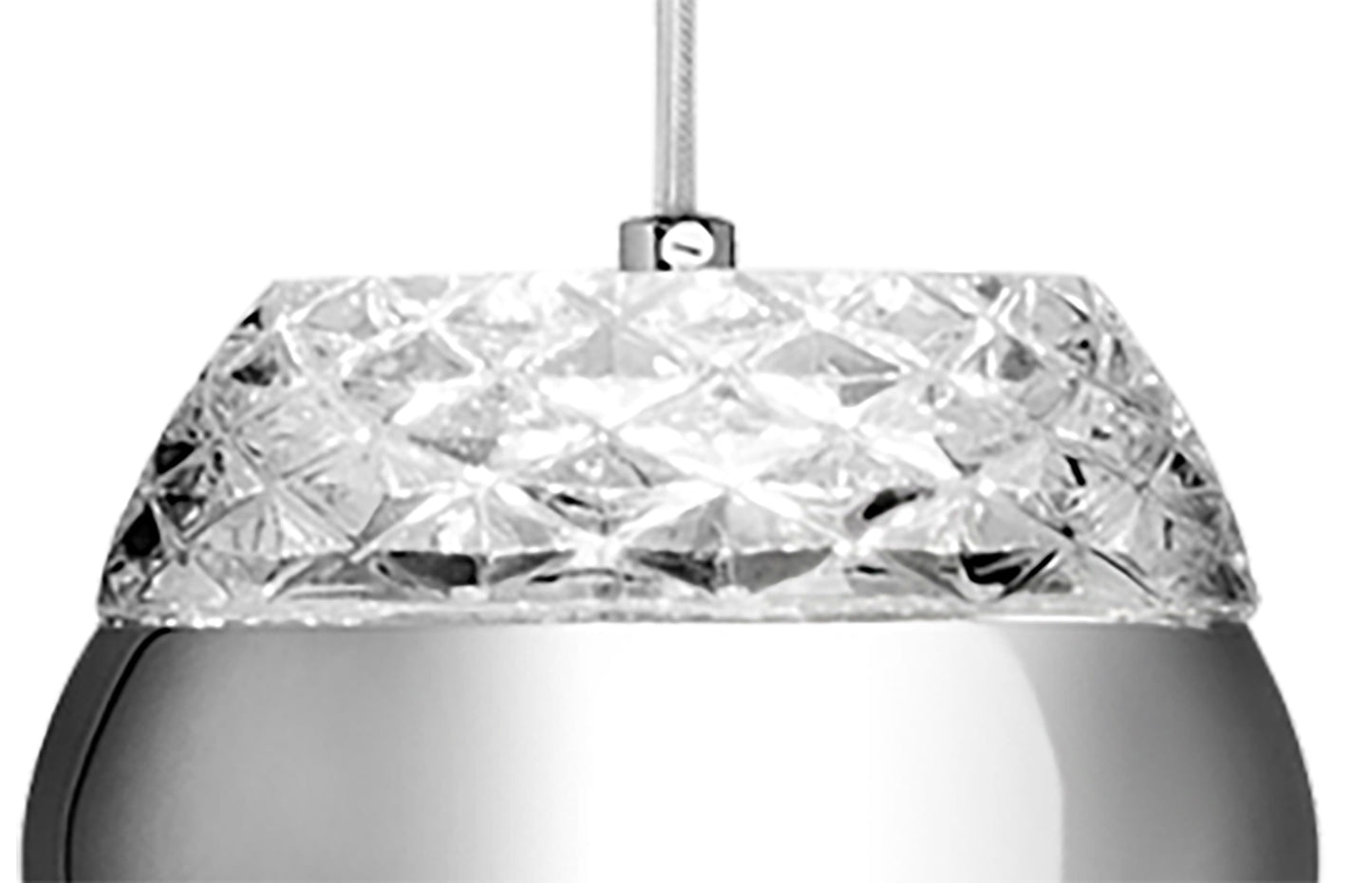 Khalifa Pendant 5 X 6W LED 3000K Line Polished Chrome / Glass, 5400lm, 3yrs Warranty by Mantra