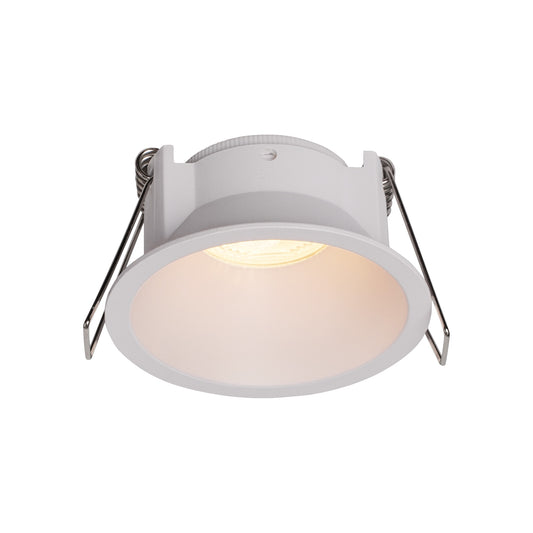 Kiel Recessed Spotlight 6.6cm, Slim 5mm Trim, 35mm GU10 (Max 8W), IP54, Cut Out 60mm, White by Mantra