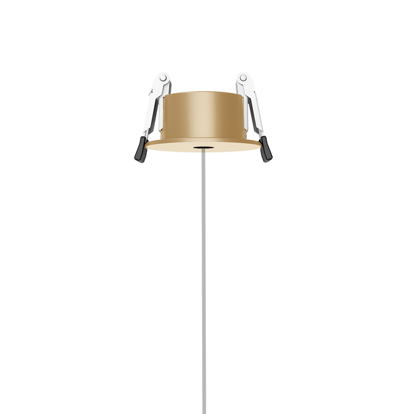 Kilda 1 Light Recessed Pendant, 10W LED, 3000K, 800lm, Gold, 3yrs Warranty by Mantra