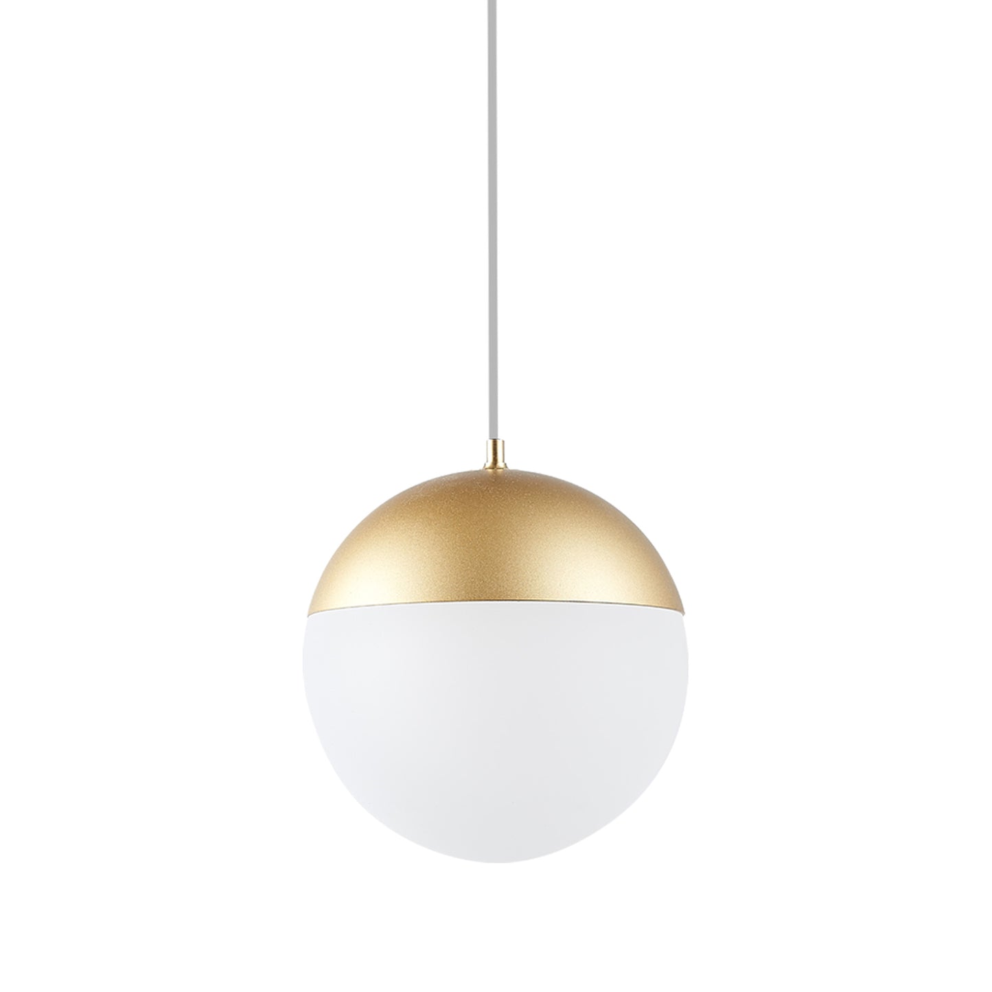 Kilda 1 Light Recessed Pendant, 10W LED, 3000K, 800lm, Gold, 3yrs Warranty by Mantra