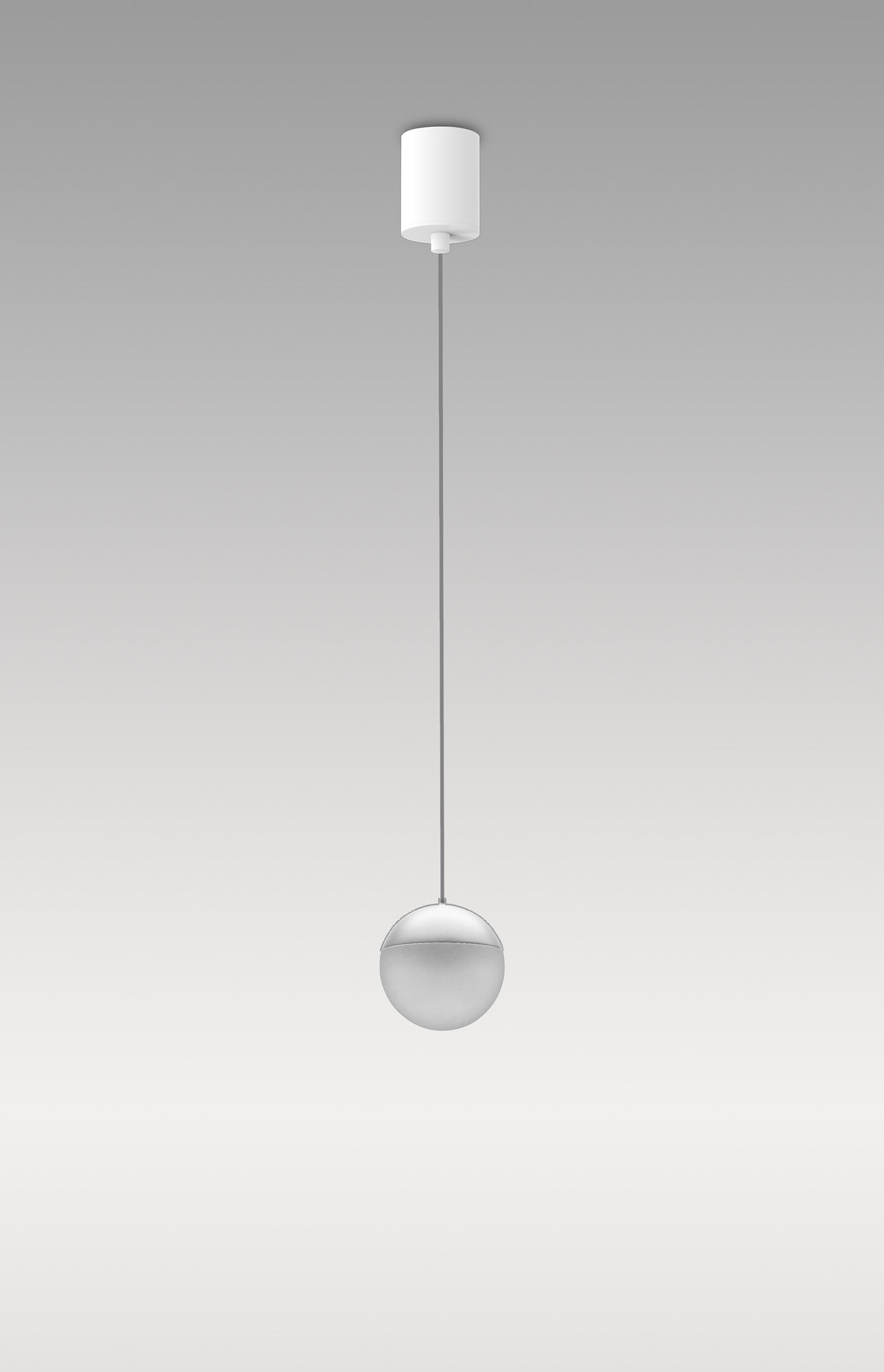 Kilda 1 Light Surface Pendant, 10W LED, 3000K, 800lm, White, 3yrs Warranty by Mantra