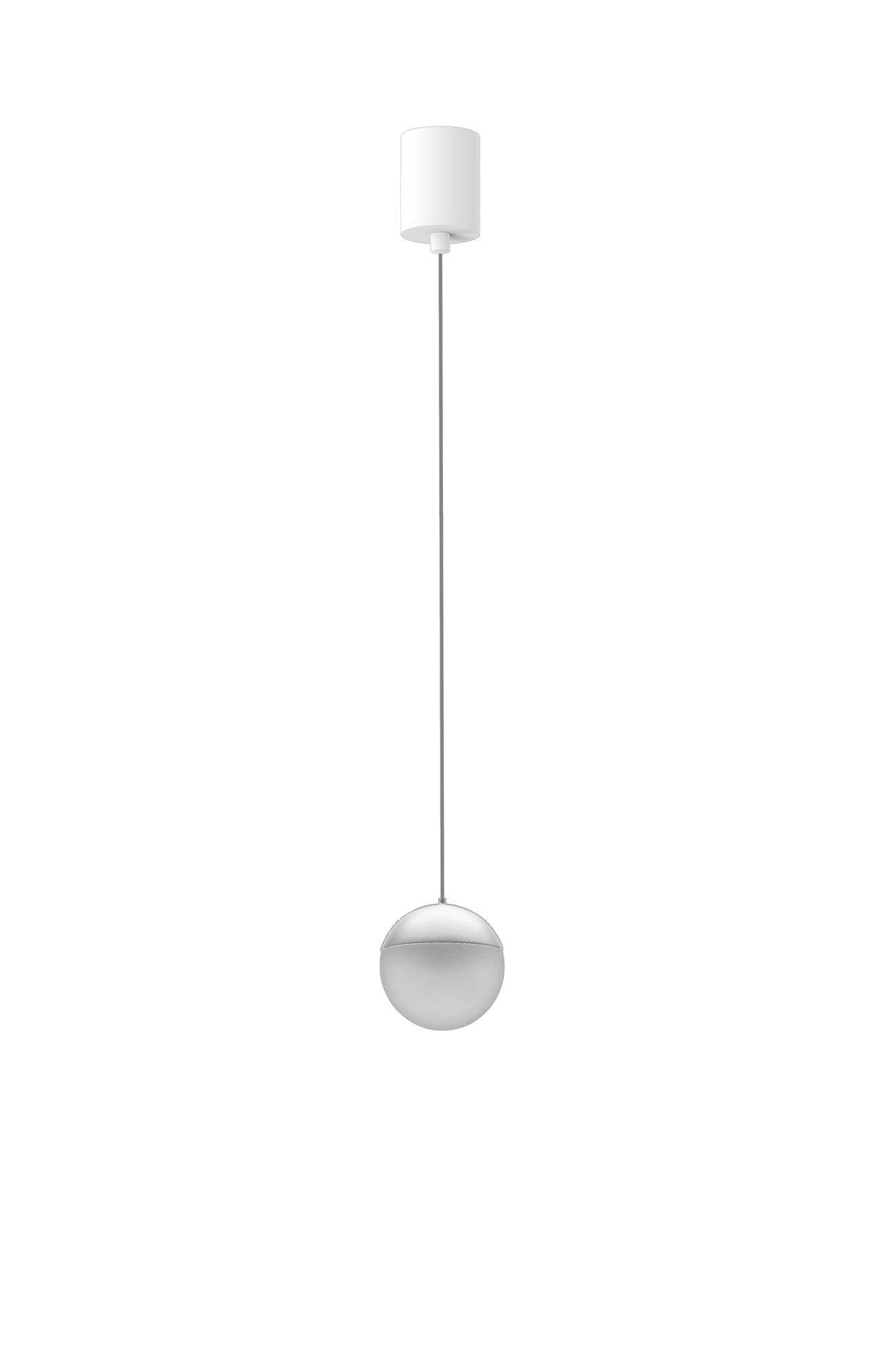 Kilda 1 Light Surface Pendant, 10W LED, 3000K, 800lm, White, 3yrs Warranty by Mantra