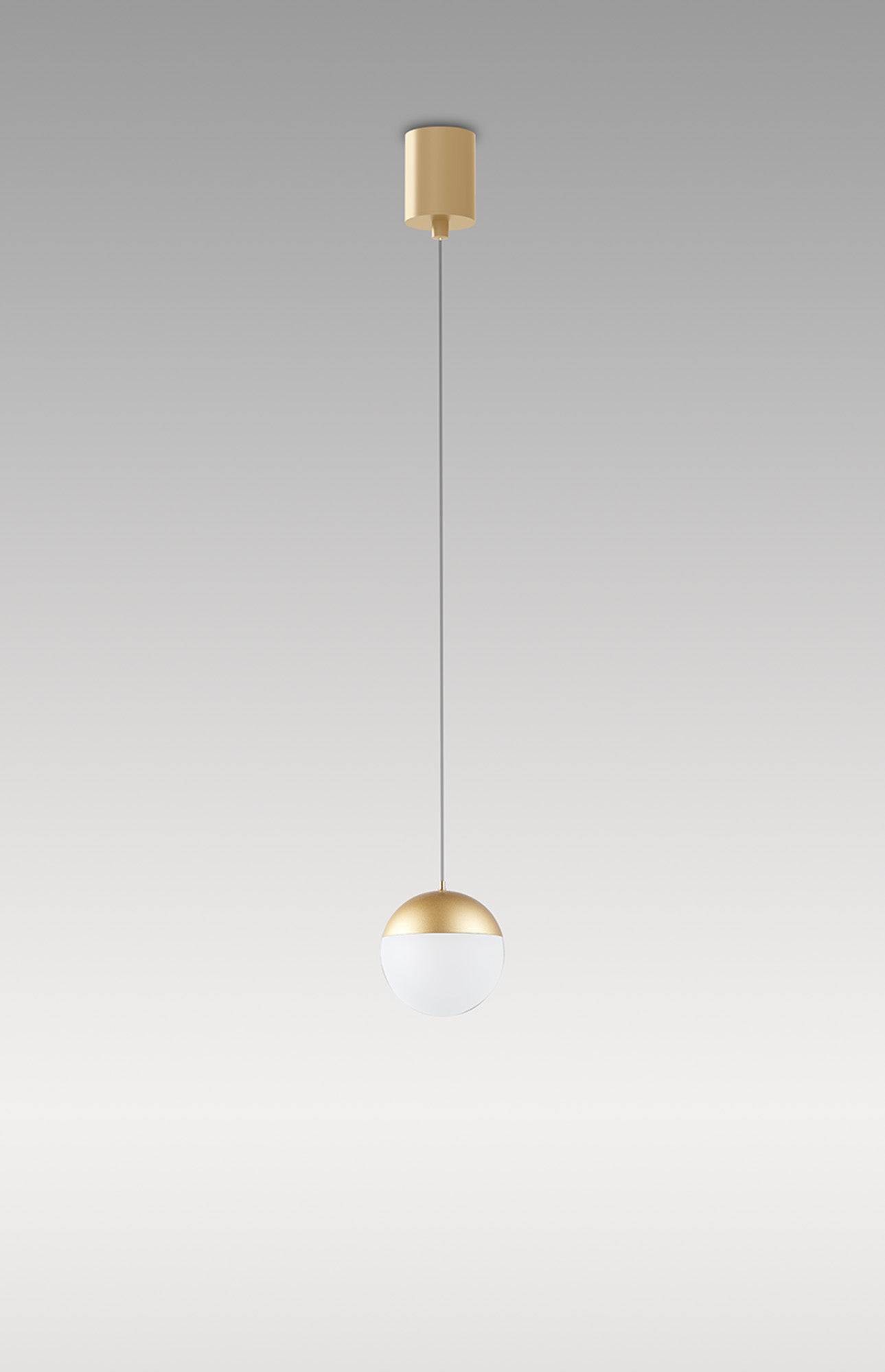 Kilda 1 Light Surface Pendant, 10W LED, 3000K, 800lm, Gold, 3yrs Warranty by Mantra