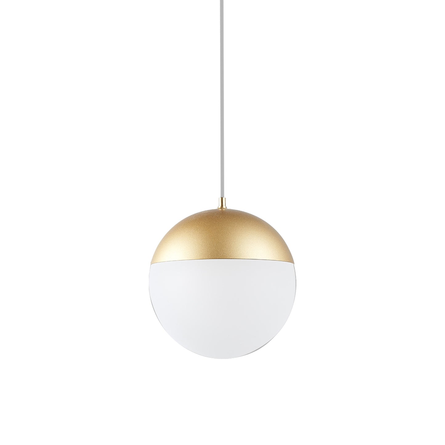 Kilda 1 Light Surface Pendant, 10W LED, 3000K, 800lm, Gold, 3yrs Warranty by Mantra