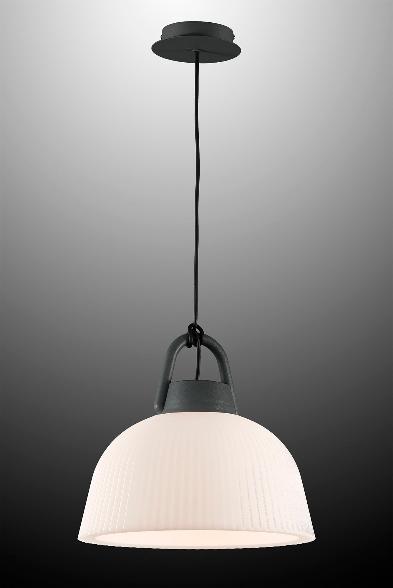 Kinke Pendant, 1 x E27 IP65, Anthracite, 2yrs Warranty by Mantra