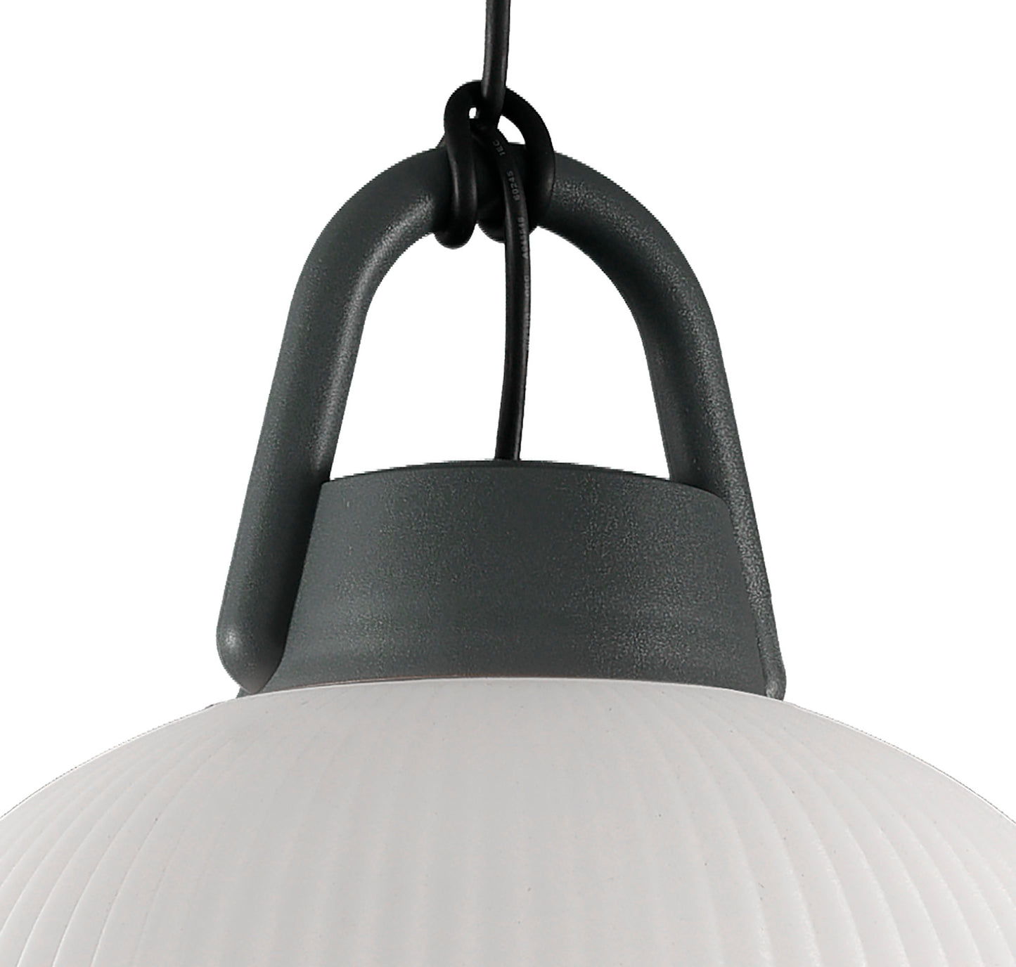 Kinke Pendant, 1 x E27 IP65, Anthracite, 2yrs Warranty by Mantra