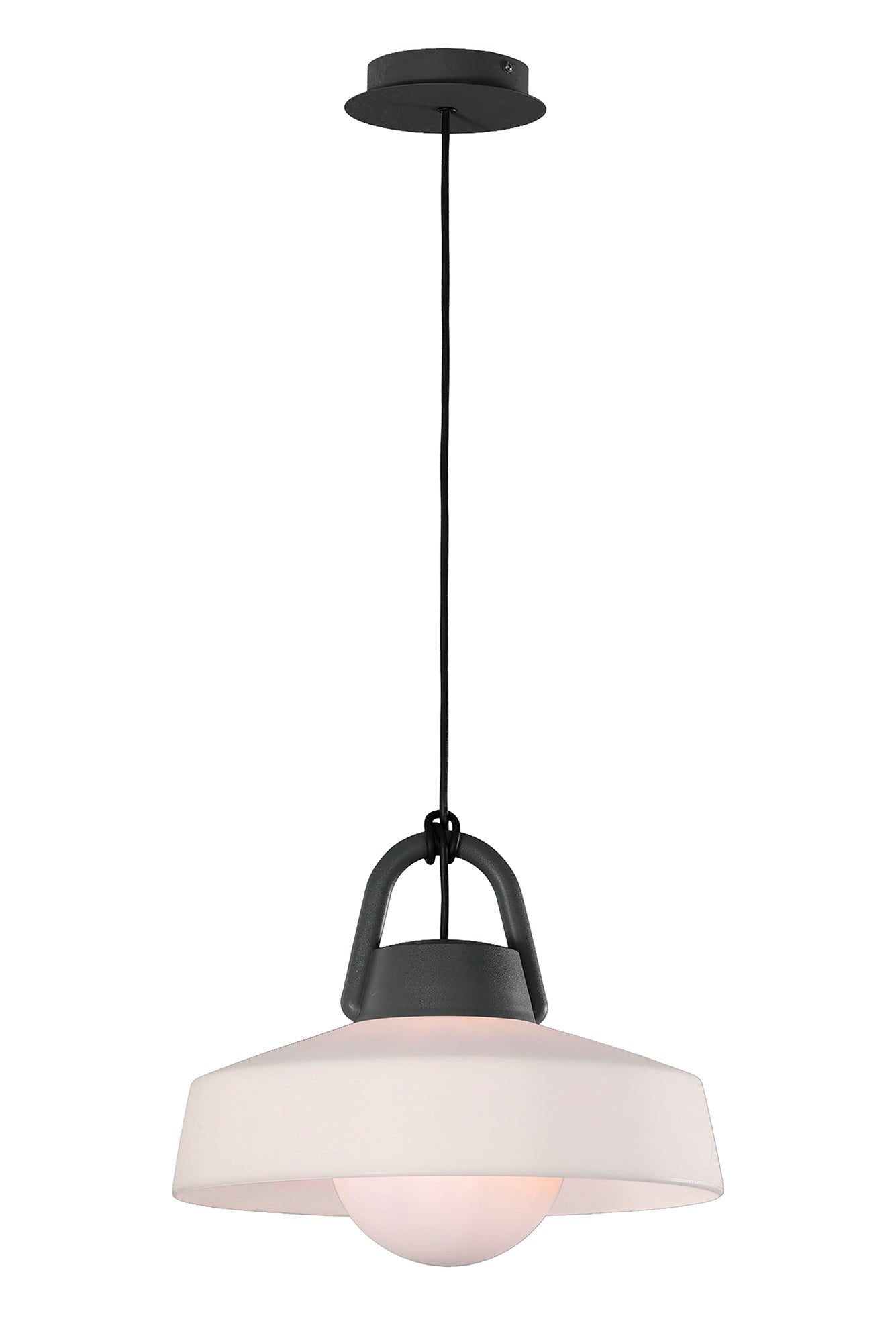 Kinke Pendant, 1 x E27, IP65, Anthracite 2yrs Warranty by Mantra