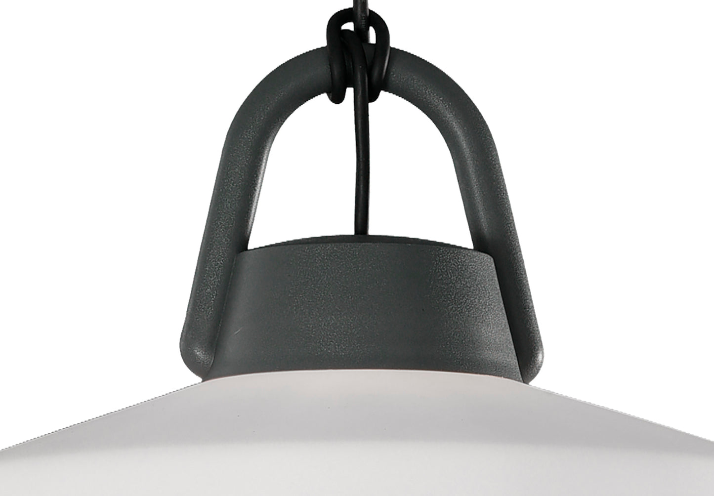 Kinke Pendant, 1 x E27, IP65, Anthracite 2yrs Warranty by Mantra