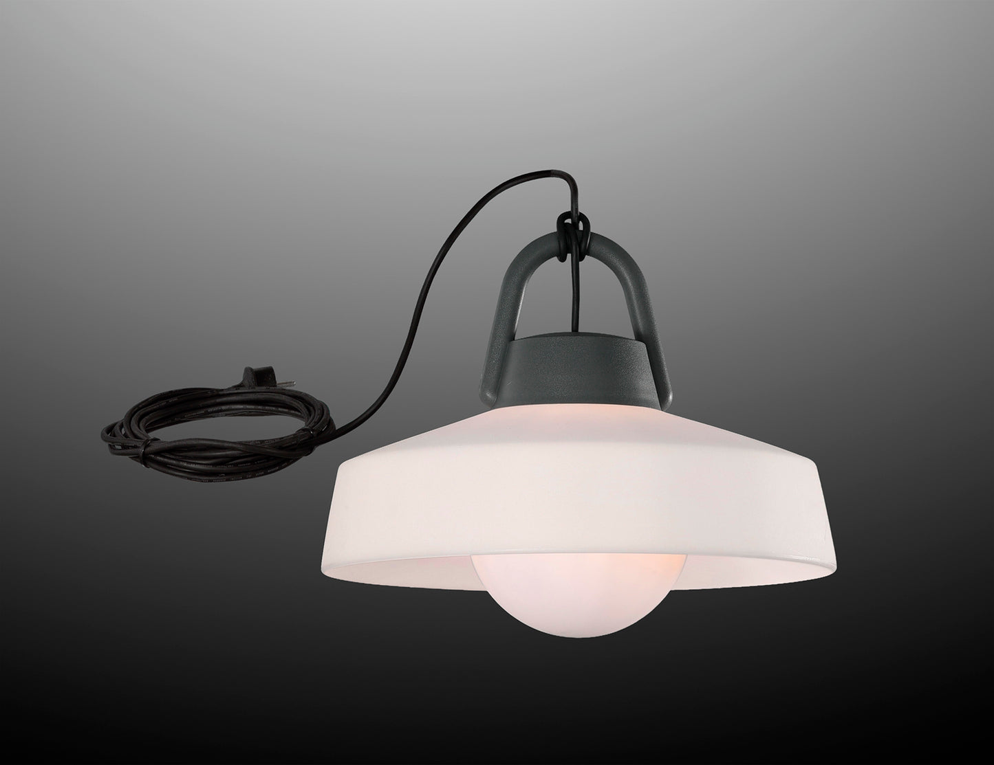 Kinke Pendant,1 x E27,IP65 Anthracite,2yrs Warranty by Mantra