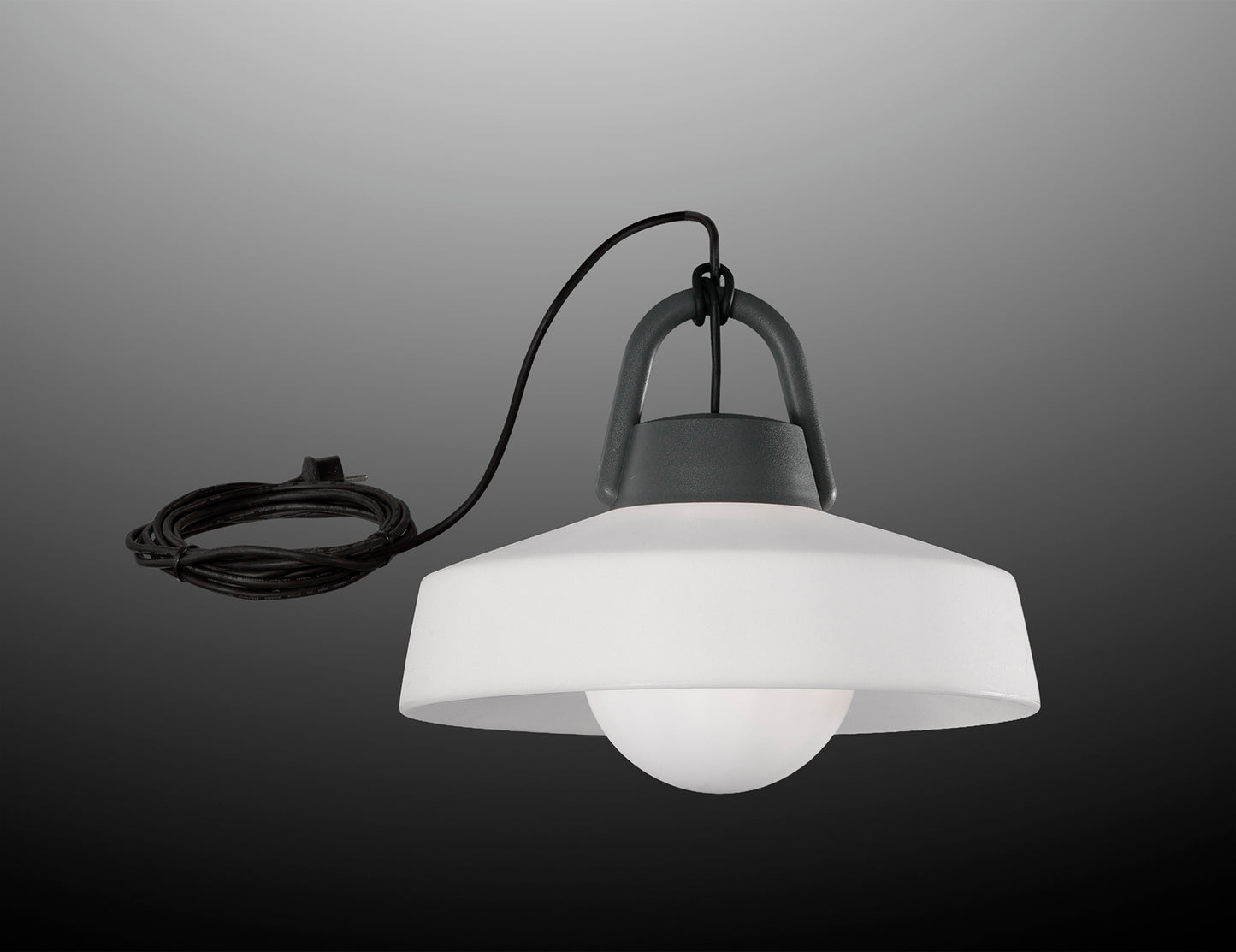 Kinke Pendant,1 x E27,IP65 Anthracite,2yrs Warranty by Mantra