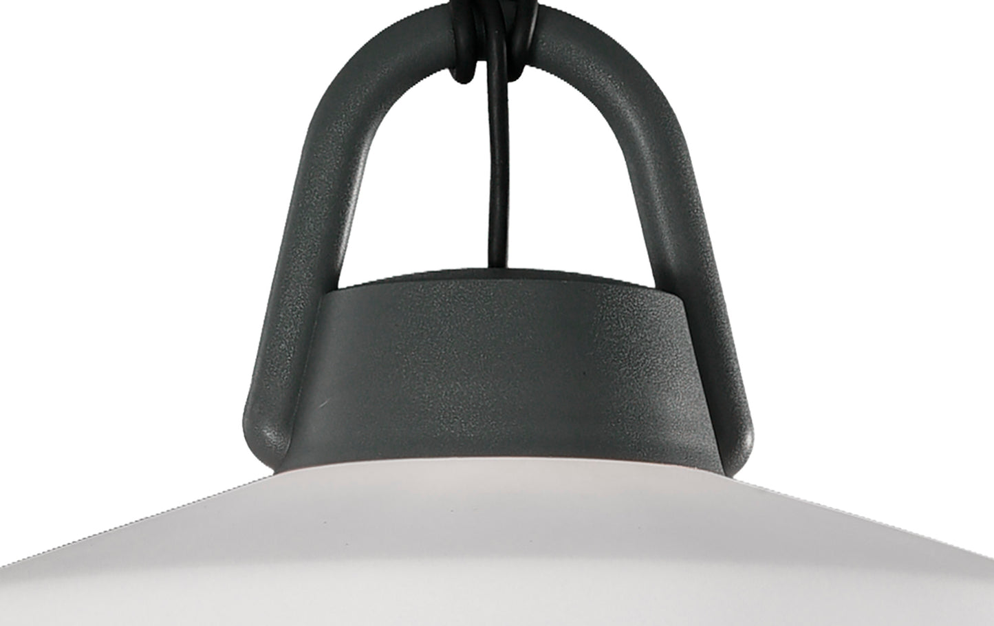 Kinke Pendant,1 x E27,IP65 Anthracite,2yrs Warranty by Mantra