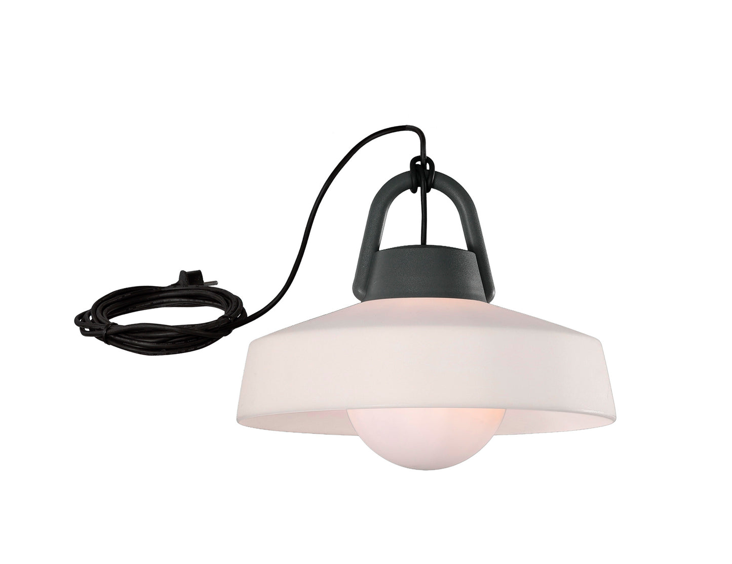 Kinke Pendant,1 x E27,IP65 Anthracite,2yrs Warranty by Mantra