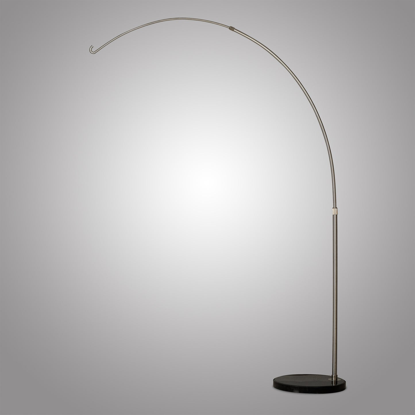 Kinke Long Reach Floor Stand With Hook, Stainless Steel/Black Marble, 2.5kg Maximum Load, 2yrs Warranty Item Weight: 15kg by Mantra
