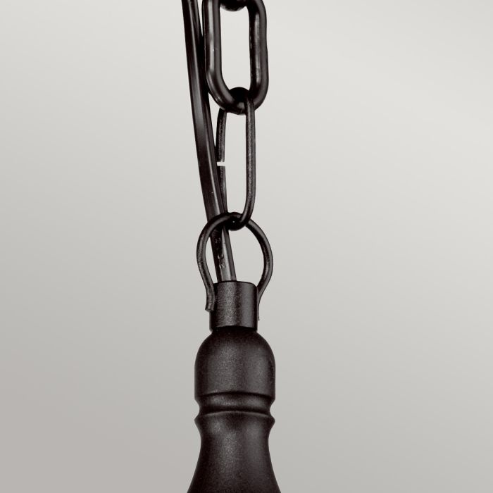 Kinsale 1 Light Chain Lantern - Black