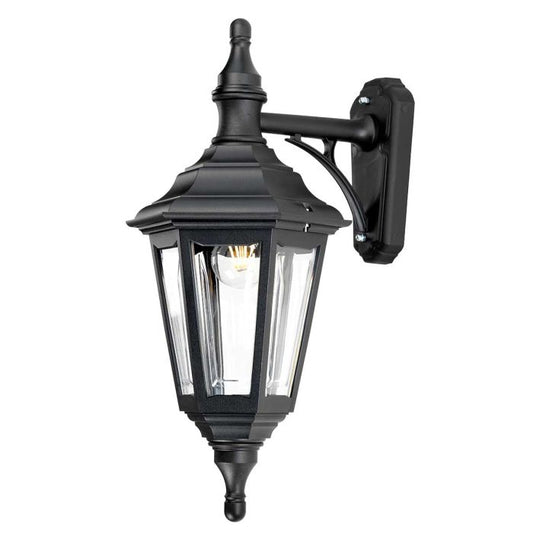 Kinsale 1 Light Wall Lantern - Black
