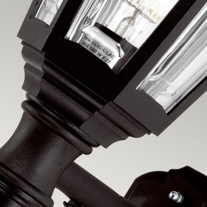 Kinsale 1 Light Wall Lantern - Black