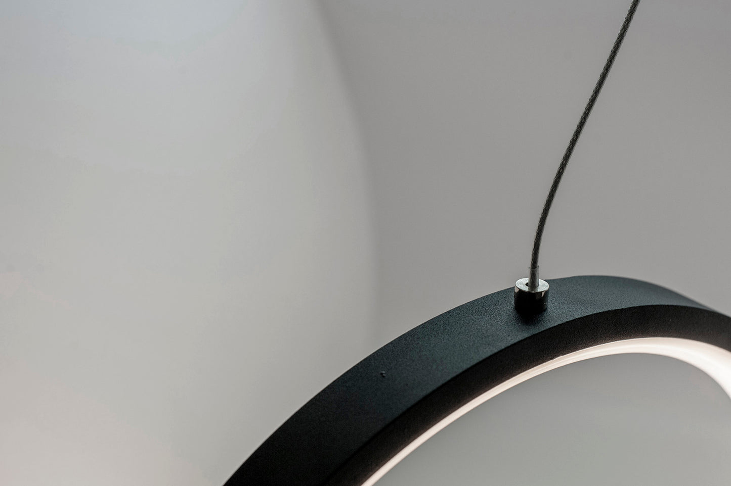 Kitesurf Centre Loop Linear Pendant, 50W LED, 3000K, 4000lm, Black, 3yrs Warranty by Mantra