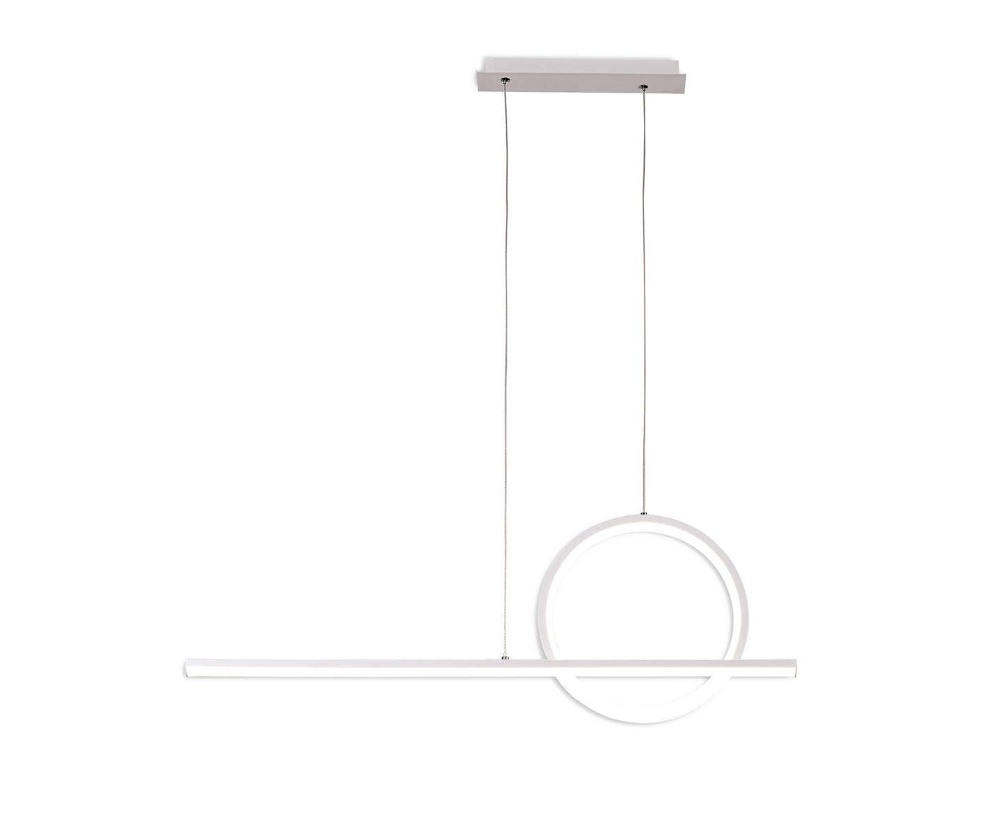 Kitesurf Loop Over Linear Pendant, 30W LED, 3000K, 2400lm, White, 3yrs Warranty by Mantra