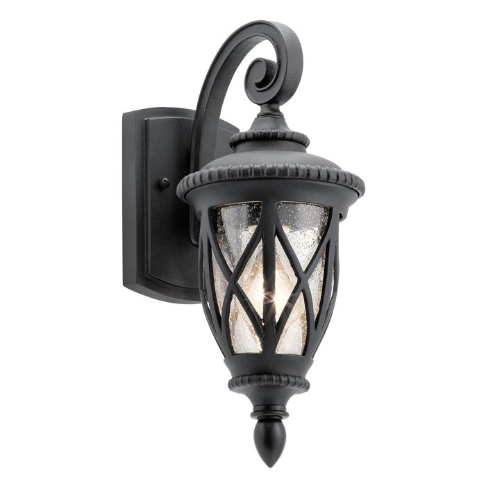 Admirals Cove 1 Light Small Wall Lantern - Textured Black