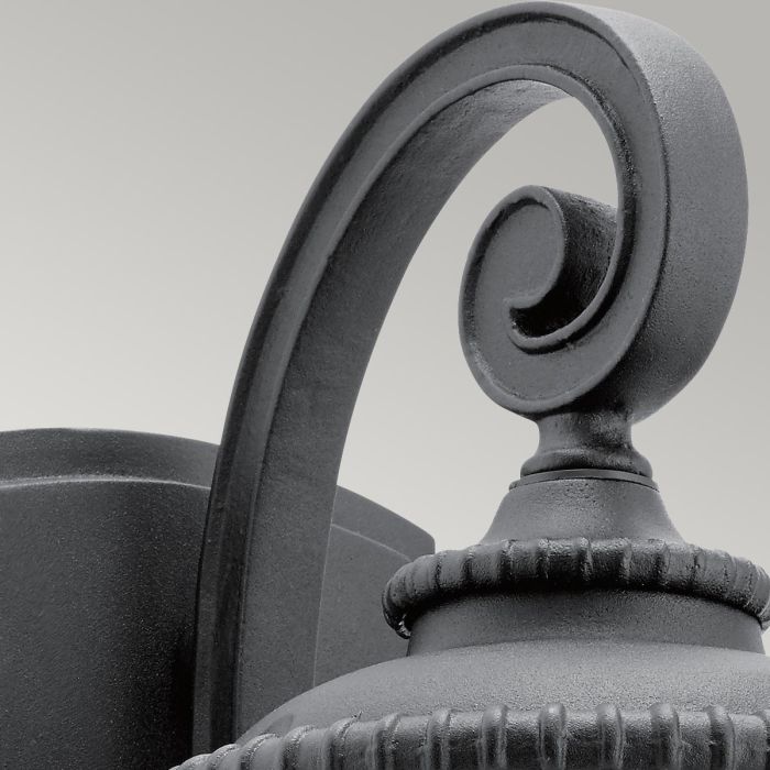 Admirals Cove 1 Light Small Wall Lantern - Textured Black