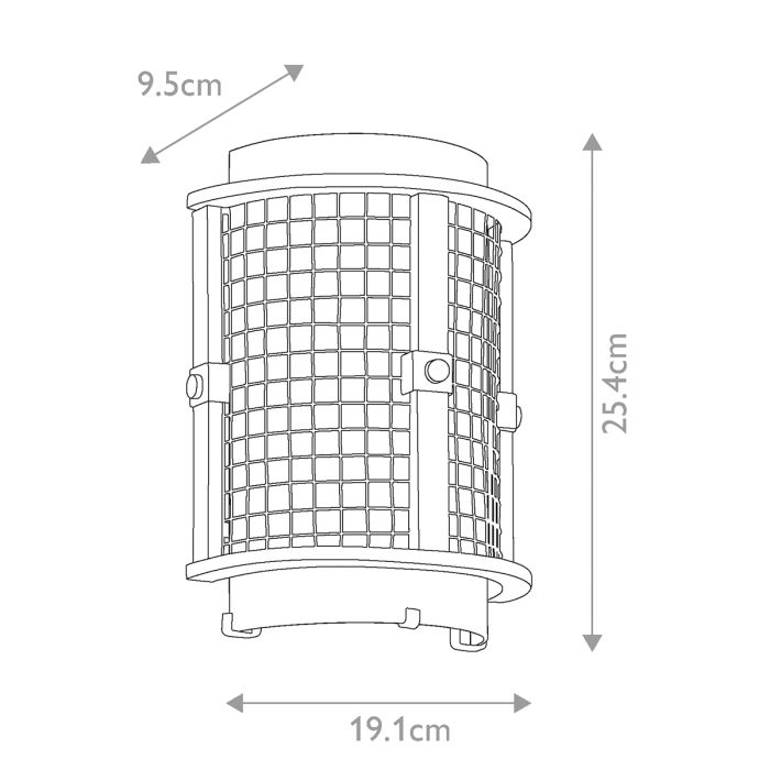 Ahrendale 1 Light Wall Light - Anvil Iron