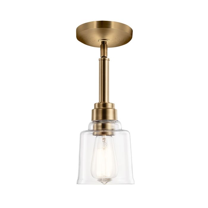 Aivian 1 Light Pendant - Weathered Brass