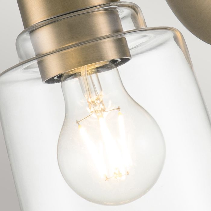 Aivian 1 Light Wall Light - Weathered Brass