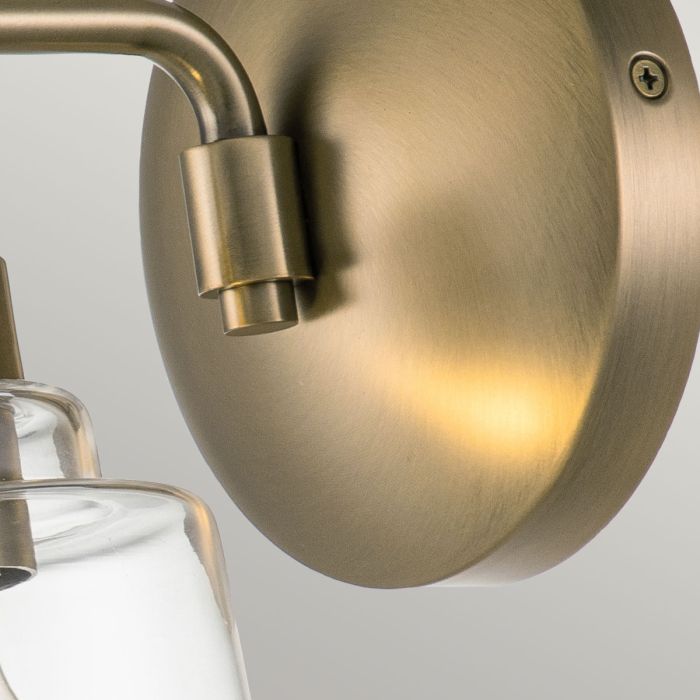 Aivian 1 Light Wall Light - Weathered Brass