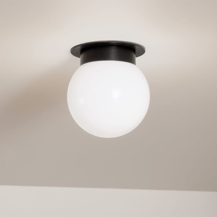 Albers Flush 1 lt Ceiling Light - Black