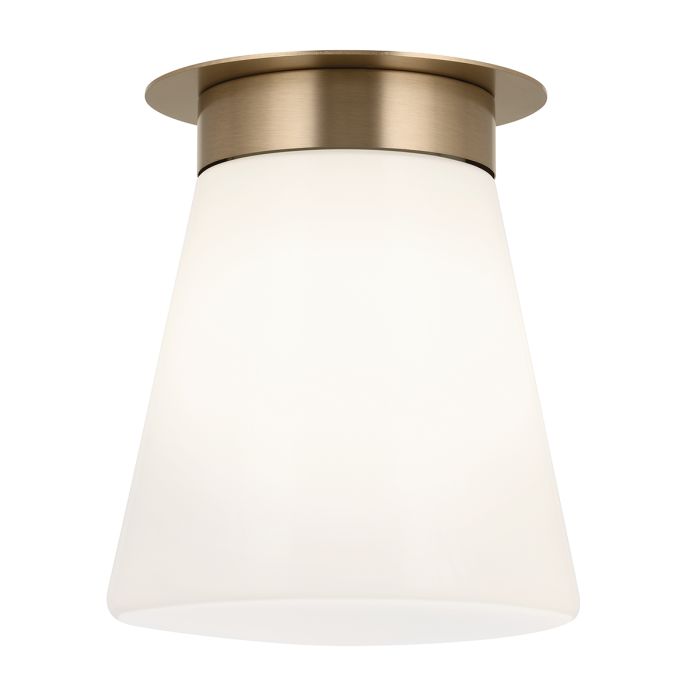 Albers Flush 1 lt Ceiling Light - Champagne Bronze