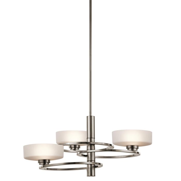 Aleeka 3 Light Chandelier - Classic Pewter