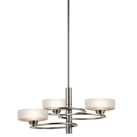 Aleeka 3 Light Chandelier - Classic Pewter
