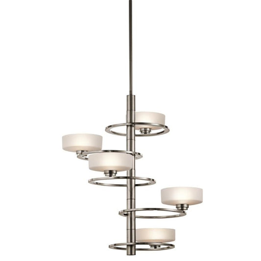 Aleeka 5 Light Tall Chandelier - Classic Pewter