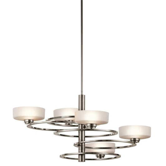 Aleeka 5 Light Chandelier - Classic Pewter